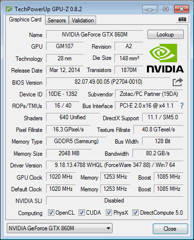 zotac zbox en760 gpuz info