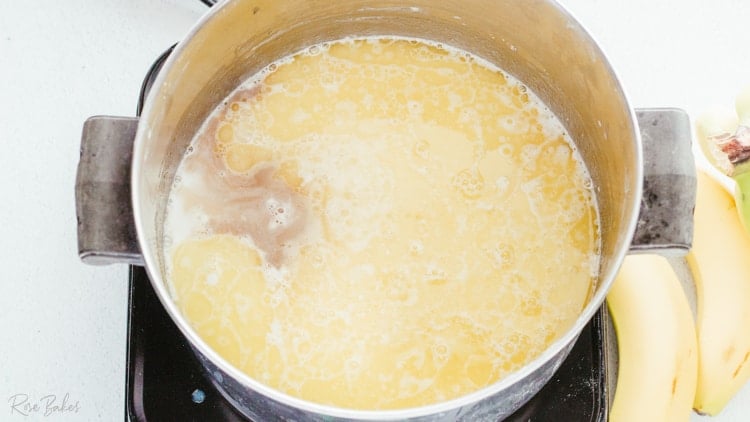 vanilla added to same saucepan 