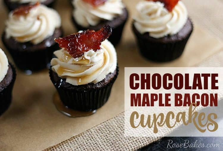 Chocolate Maple Bacon Cupcakes