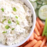 cottage cheese dip with veggies