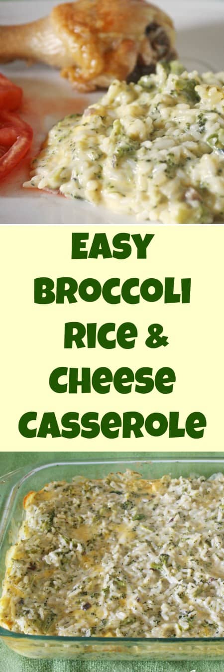 Easy Broccoli Rice & Cheese Casserole