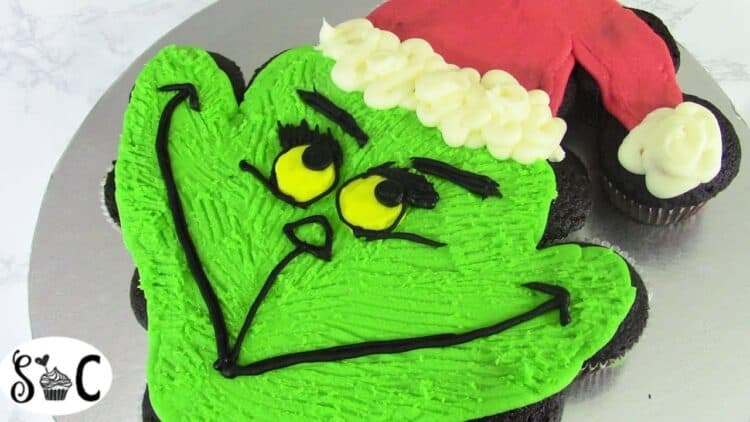 Grinch cupcake cake by Sweetwater Cakes