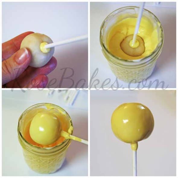 How to Dip a Cake Pop Collage