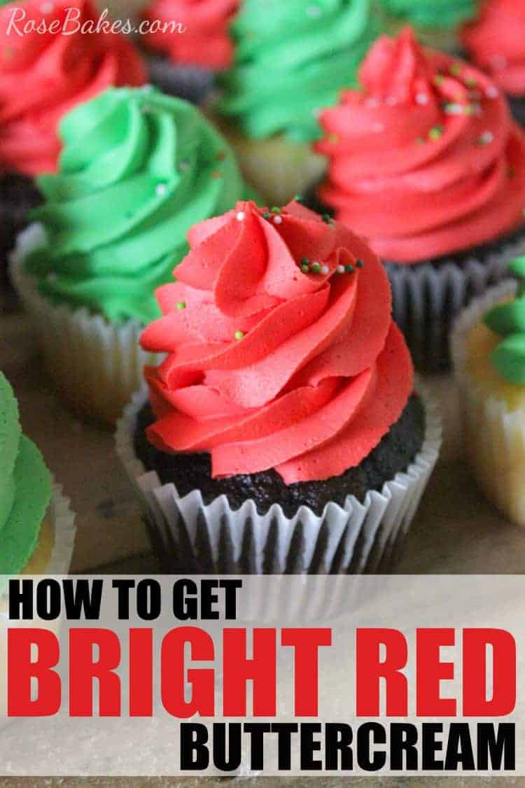 How to Get Bright Red Buttercream Tips