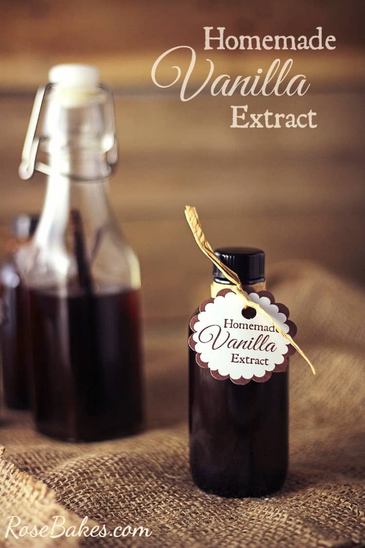 How to Make Homemade Vanilla Extract - Rose Bakes