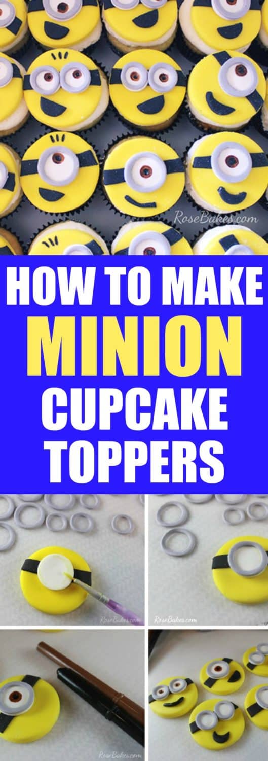 How To Make Minion Cupcake Toppers