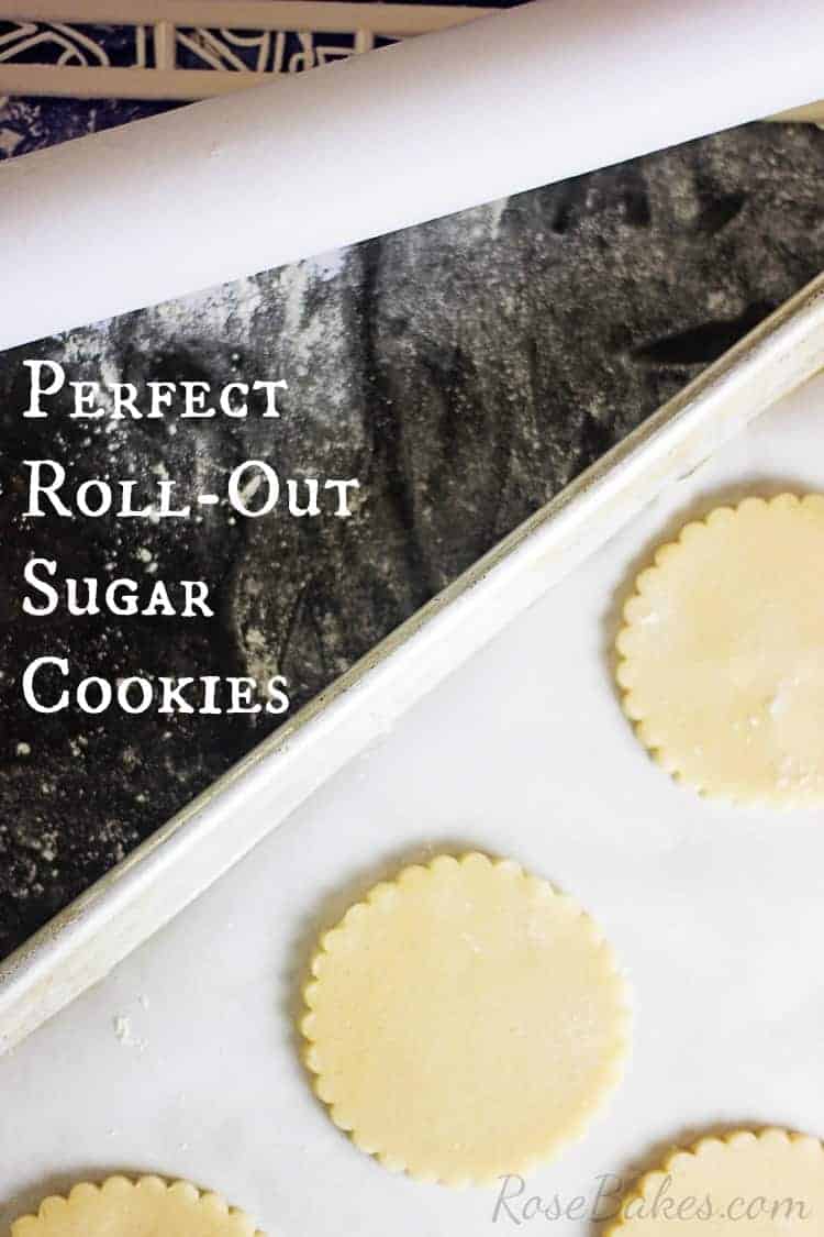 A perfect roll-out sugar cookie that cuts out perfectly and holds it's shape when baked! Oh and they also stay soft and taste fantastic! Perfect Recipe for Christmas Cookies! | RoseBakes.com