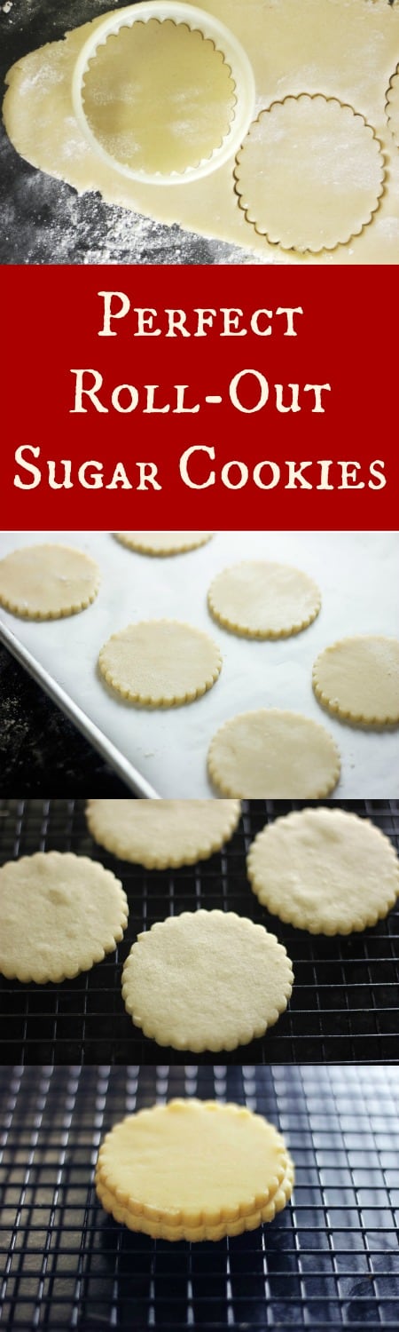A perfect roll-out sugar cookie that cuts out perfectly and holds it's shape when baked! Oh and they also stay soft and taste fantastic! Perfect Recipe for Christmas Cookies! | RoseBakes.com