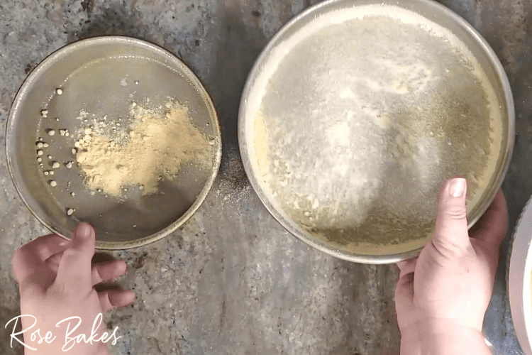 dusting cake pans with coconut flour